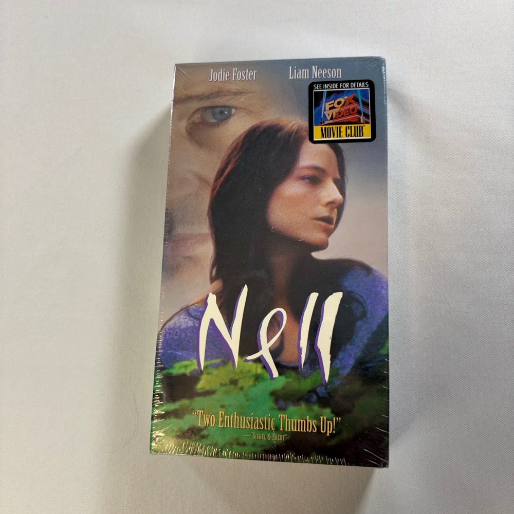 Nell VHS 1994 Jodie Foster Liam Neeson Fox Video Factory Sealed New Drama Movie